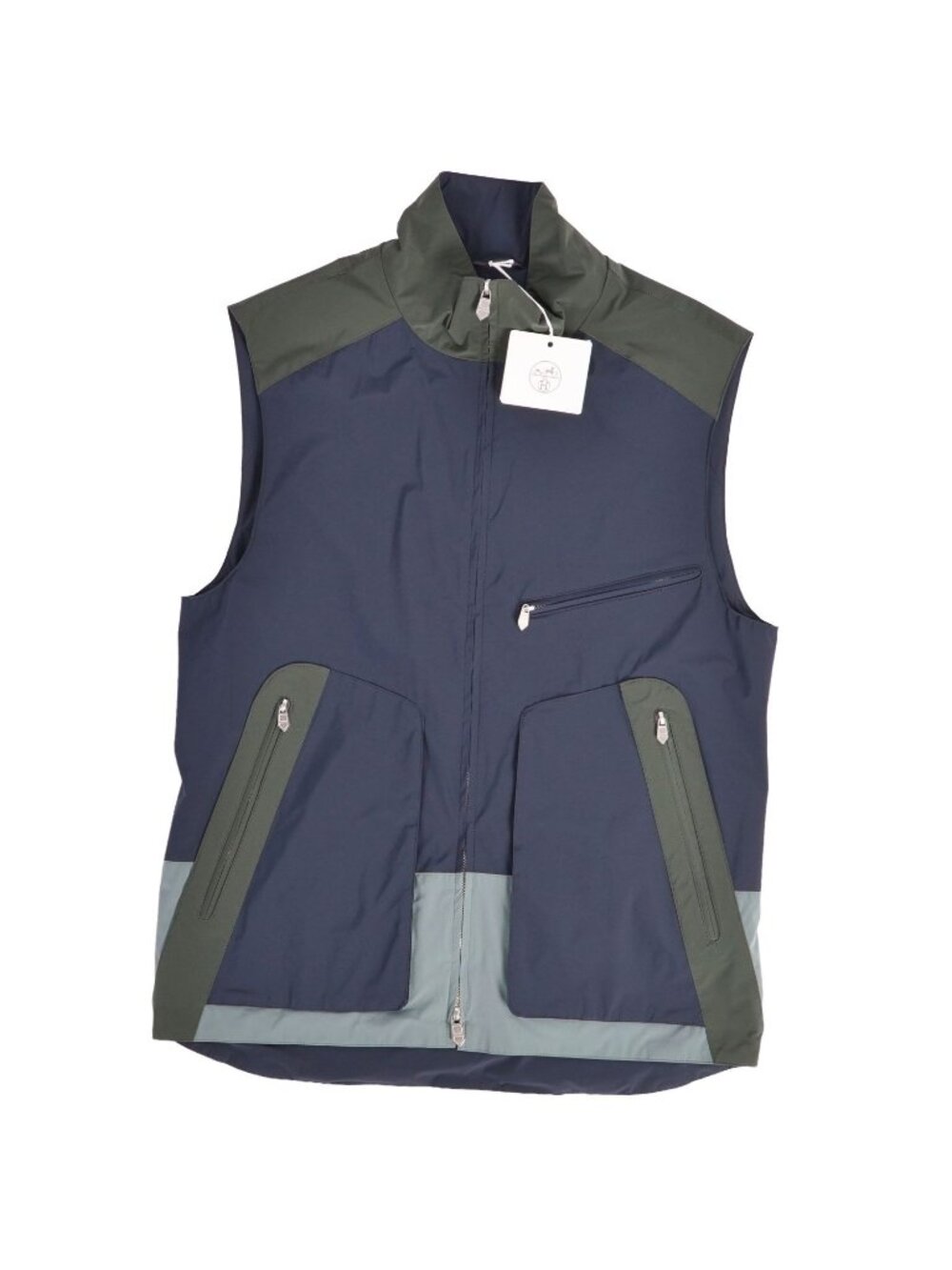 Hermes Vest Gilet Zip Up Nylon Outer